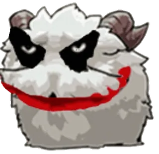 🐏 2303aaf5 Monster, Bösewicht, Kreatur, Joker, Böse, Cartoon telegram sticker