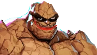 🗿 788ff74c The Thing marvel, das ding, fantastic four, superheld, comic, monster, orange, fels telegram sticker