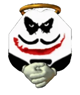 😈 8ebad6e2 Joker Joker, Bösewicht, Clown, Gesichtsbemalung, böse telegram sticker
