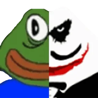 😈 fd1270a2 Pepe the Frog Pepe der Frosch, Joker, Meme, Internetkultur, Frosch, Figur, Cartoon telegram sticker