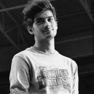 🖇 40f172f2 HARLEY DAVIDSON man, portrait, black and white, harley davidson, t-shirt telegram sticker