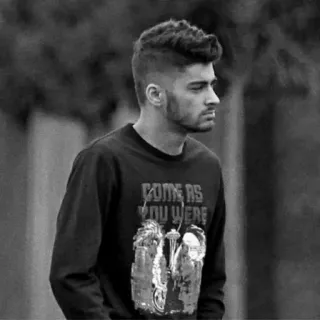 🖇 8344f30b COME AS YOU WERE person, black and white, portrait, hairstyle, fashion telegram sticker