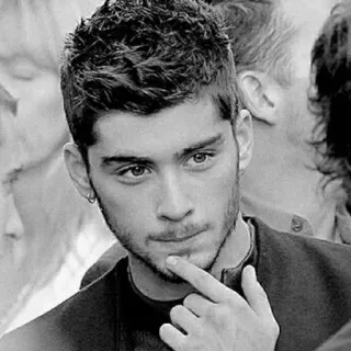 🖇 b7e8040d Zayn Malik man, singer, portrait, celebrity, Zayn Malik, One Direction telegram sticker