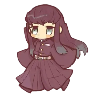 🌀 05e6703a Muichiro Tokito Demon Slayer 动漫, Q版, 鬼灭之刃, 时透无一郎, 柱, 霞柱, 漫画 telegram sticker