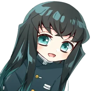 ❄️ 567900c3 Muichiro Tokito Demon Slayer 动漫, 漫画, 鬼灭之刃, 时透无一郎, 柱, 霞柱, Q版 telegram sticker