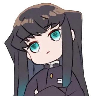 ❄️ 7af2694f Muichiro Tokito Demon Slayer 动漫, 鬼灭之刃, Q版, 漫画, 时透无一郎 telegram sticker