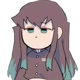 ❄️ cb33c5f4 Muichiro Tokito Demon Slayer 动漫, 鬼灭之刃, 时透无一郎, Q版, 贴纸, 漫画 telegram sticker