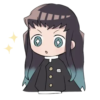 ❄️ d3ea5dfd Muichiro Tokito Demon Slayer 动漫, 鬼灭之刃, 时透无一郎, Q版, 漫画, 柱 telegram sticker