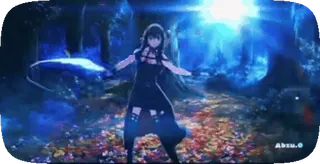 🧑‍🦯 70a0315d อนิเมะ, ผู้หญิง, แฟนตาซี, ป่า, ผู้หญิง, ดาบ telegram sticker