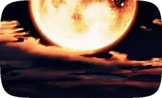 🧑‍🦯 c533f3e4 พระจันทร์, กลางคืน, เมฆ, ท้องฟ้า telegram sticker