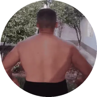 🌟 12c29ce0 남성, 등, 몸통, 상의 탈의 telegram sticker