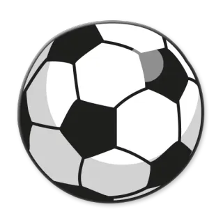 ⚽ 2ded6897 football, ballon, sport, football américain, noir et blanc, géométrique whatsapp sticker
