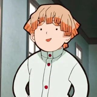 😦 262d6a87 Zenitsu Agatsuma Demon Slayer Anime, Demon Slayer, Zenitsu, Personnage, Dessin animé telegram sticker