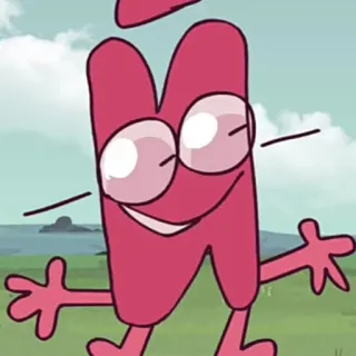 🌝 00b9a37c lettre, alphabet, dessin animé, personnage whatsapp sticker