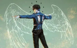 🕊 245fb165 ange, ailes, dessin, animé telegram sticker