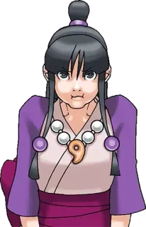 😤 f42db585 Maya Fey Ace Attorney อนิเมะ, วิดีโอเกม, ภาพเหมือน telegram sticker