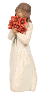 🍄 a038e103 figurka, kwiaty, dziewczyna, prezent, pozdrowienia, sztuka telegram sticker