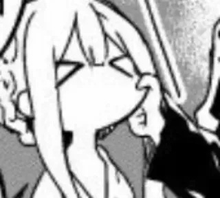 🥲 32372d61 Anime, Manga, Arte, Dibujo, Caricatura, Ilustración, Escala de grises telegram sticker