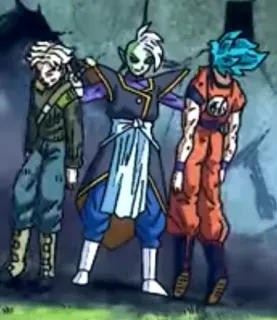 😘 13d0e311 Zamasu Dragon Ball Anime, Dragon Ball, Zamasu, Goku, Future Trunks, Violence, Violence Anime whatsapp sticker