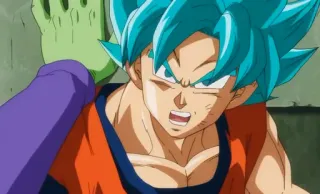 😏 55072613 Goku Dragon Ball Super Anime, Combat, Dragon Ball, Super Saiyan, Goku, Bataille, Action whatsapp sticker