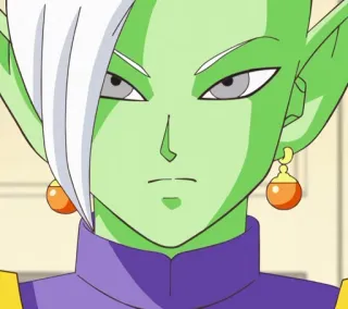 🙁 253678ad Zamasu Dragon Ball Anime, Dragon Ball, Zamasu, Personaggio, Pelle verde, Serio, Cattivo telegram sticker