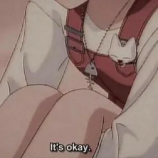 🙆 9cca2b23 It's okay. Anime, Gato, Espinha de peixe, Colar, Avental whatsapp sticker