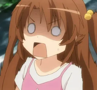 😱 0f5ba882 Anime, Ragazza, Cartone animato, Scioccato/a, Espressione telegram sticker