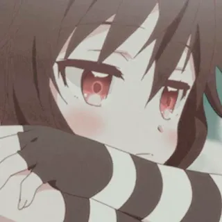 😕 2576d3db Anime, Ragazza, Carina, Manga, Triste, Occhi, Cartone animato telegram sticker