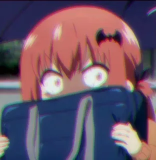 😰 400b841d Anime, Manga, Cartone animato, Ragazza, Personaggio, Carino telegram sticker