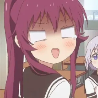 😨 b060ab34 Anime, Ragazza, Cartone animato, Studentessa, Emozione, Scioccato telegram sticker