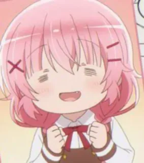 😄 e9f84949 ragazza anime, kawaii, carino, chibi, capelli rosa, manga, cartone animato, illustrazione telegram sticker