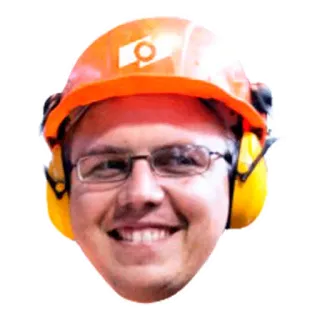 😁 c57553e6 男人, 安全帽, 安全, 建筑, 头盔, 防护装备, 耳罩 telegram sticker