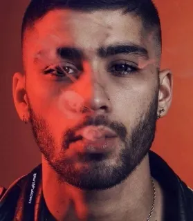 🚬 186a30af Zayn Malik Zayn Malik, penyanyi, pria, selebriti, potret telegram sticker