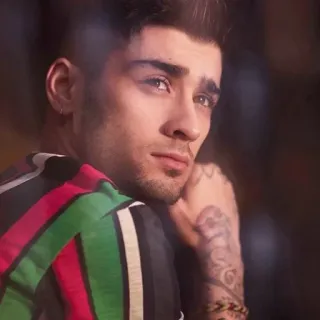 ☘ 9883dc8a Zayn Malik Zayn Malik, potret, selebriti, penyanyi, pria, artis telegram sticker