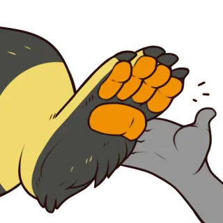 💁‍♂️ 0773d491 足跡, 手, 動物, 漫画, ステッカー telegram sticker