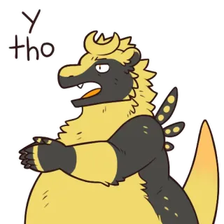😤 39aa7fae Y tho ケモノ, 動物, アニメ, 質問, なぜ telegram sticker