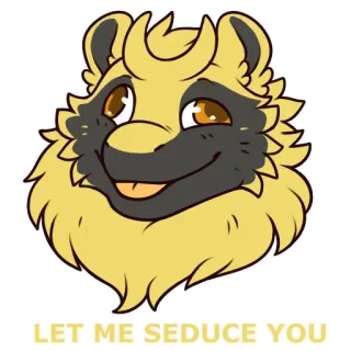 🙃 54d90bf0 LET ME SEDUCE YOU アライグマ, ケモノ, 誘惑, 動物, 漫画 telegram sticker