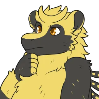 🤔 6a306ae3 獣人, ラーテル, アンソロ telegram sticker