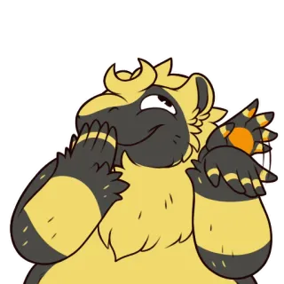 🥴 b7f71051 獣人, 擬人化, カートゥーン, 動物, ステッカー telegram sticker