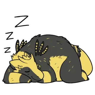 😴 b7fe1370 Z
Z
Z 眠い, 睡眠, 疲れた, 動物, かわいい, zzz telegram sticker