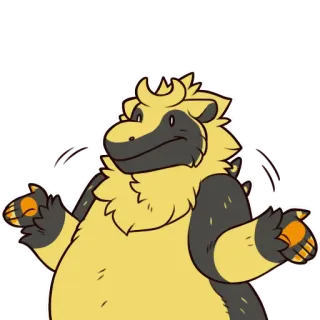 🤷‍♂️ ca1457f5 ステッカー, 肩をすくめる, 漫画, 動物, 黄色, かわいい telegram sticker