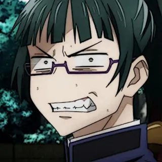 🎧 55e3fb6d Maki Zenin Jujutsu Kaisen Anime, Manga, Maki Zenin, Jujutsu Kaisen, Karakter, Kacamata, Serius whatsapp sticker