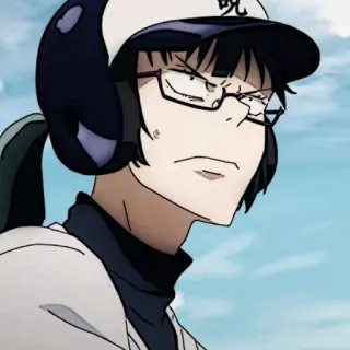 🎧 a88c9265 Anime, Baseball, Kacamata, Karakter, Seragam whatsapp sticker