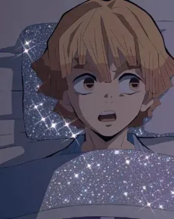 🧡 b11d5a82 Zenitsu Agatsuma Demon Slayer Zenitsu, Demon Slayer, anime, manga, asustado, personaje telegram sticker