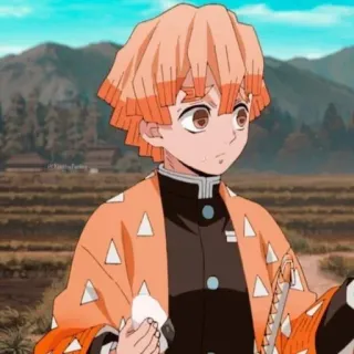 🧡 eed656fb Zenitsu Agatsuma Demon Slayer Anime, Demon Slayer, Zenitsu, Personaje, Manga, Animación japonesa telegram sticker