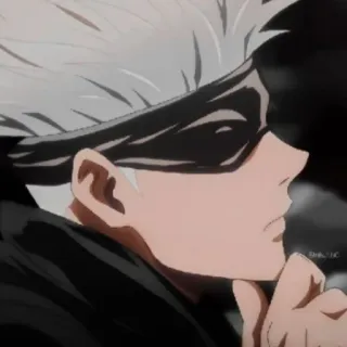 🤔 82fa6567 Satoru Gojo Jujutsu Kaisen Аниме, Jujutsu Kaisen, Сатору Годжо, Персонаж, Наклейка whatsapp sticker