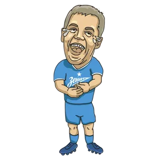 😂 2b68bd82 Зенит 卡通, 足球, 足球, 泽尼特 telegram sticker