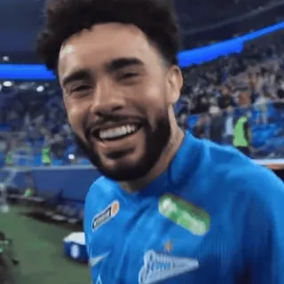 😘 40f39b99 atleta, deporte, fútbol, sonrisa, feliz, celebración telegram sticker