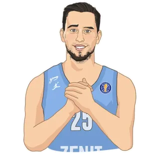 🤝 75a6dd52 ZENIT Basketball, Sportler, Sport, Zenit telegram sticker