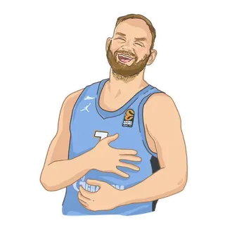 😂 ec9d4668 Basketball, Athlet, Sport, Spieler, lachend telegram sticker